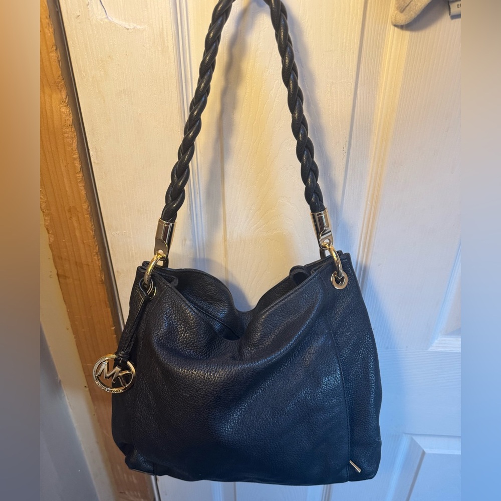 Michael Kors purse with braided handle